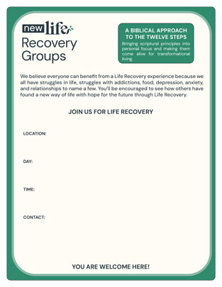 New Life Recovery Meeting Group Information