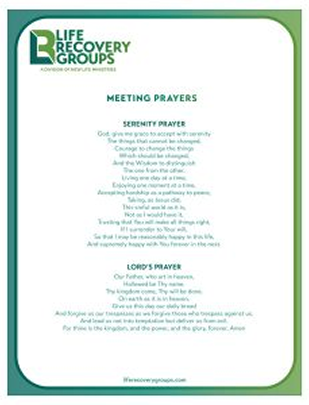 New Life Recovery Meeting Prayers