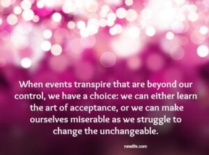 The Art of Acceptance